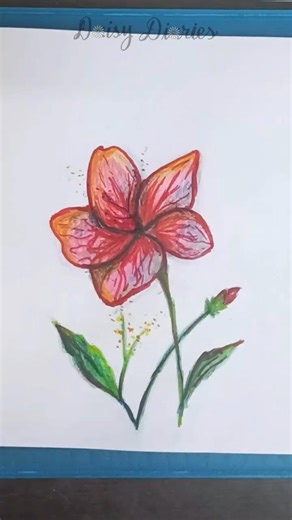 ✏️🌺Semi-Realism Tutorial🎨🍀 #realisticdrawing #realistic #semirealisticstyle #semirealism #flowerart