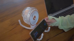 Ausic Misting Baby Stroller Fan, Portable Clip on Fan with Mist - Detachable Tripod, Baby Essentials Outdoor Rechargeable Battery Operated Fans, Cooling Spray Fans for Crib Car Travel Camp Golf Cart