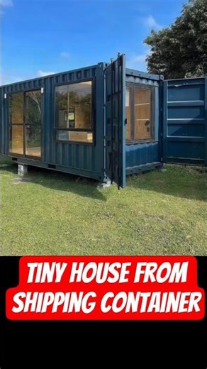 Modern 20ft Shipping Container Home Tour: Plywood & Skylights