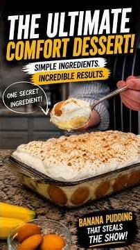 🍌 The Secret Ingredient That Makes Banana Pudding UNFORGETTABLE! #BananaPudding #SouthernDesserts