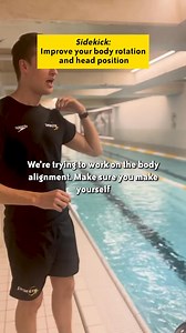 10K views · 104 reactions | The sidekick teaches you how to keep a horizontal body position when rotated on your side, while simultaneously breathing. This drill will improve your body rotation and head position while breathing when executed correctly, which both have a huge effect | SwimGym | Facebook