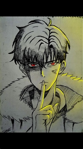 glow art 🎨 #art #drawing #shortvideo #anime
