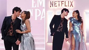 Ashley Park and Paul Forman at Emily In Paris premiere