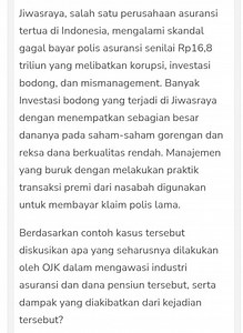 Jiwasraya, one of Indonesia's oldest insurance companies, faile... | Filo