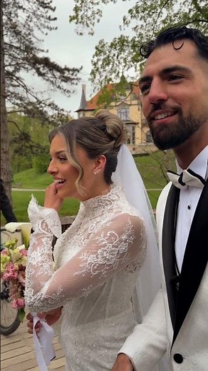 Braut sieht ihr Hochzeitsvideo zum ersten Mal und dreht DURCH 🤩📸 #hochzeit #liebe #ytshorts