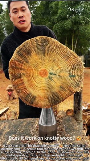 Spiral Splitting Bit – Splits Logs Like Magic! 🔥