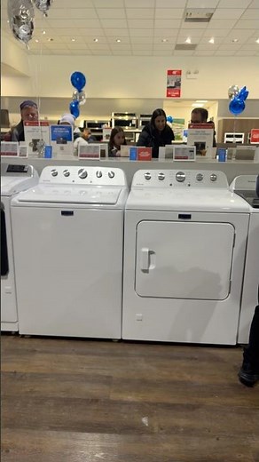 Maytag top load washer and gas dryer white