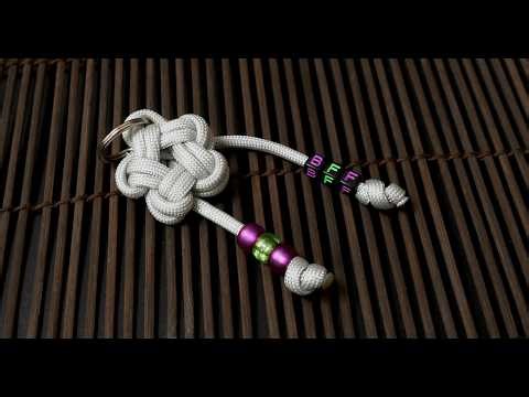 Star knot keychain- name tag