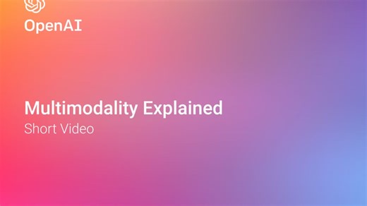 [OpenAI精品课]Multimodality Explained