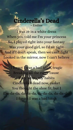 Cinderella's Dead Lyrics | Emeline | Fairytales don’t always have happy endings… 🖤