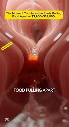 The Moment Your Intestine Starts Pulling Food Apart — $3,900–$39,000