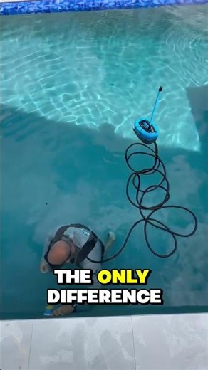 Breathing underwater with BLU3 Nomad floating air compressor for diving