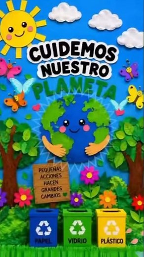 Alumnos de 1° y 2° grado enseñan a cuidar el planeta con un emotivo proyecto 🌍♻️