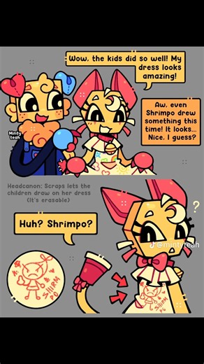 Scraps Gets A New Dress! Shrimpo Ruins It... ⁉️🖍️ | Dandy's World Comic Dub