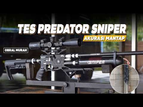 PREDATOR SNIPER READY STOCK TESTED 45 M STEADY ACCURACY!! NEWEST PREDATOR PCP AIR RIFLE PROMOTION...
