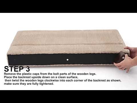 Assembly Tutorial | Dreamsidea Auralyn Corduroy Armless Chair