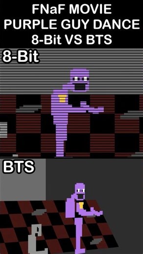 Purple Guy Dance - BTS VS 8-Bit | FNaF Movie MEME
