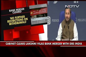 Crisis-Hit Lakshmi Vilas Bank's Merger With DBS India Cleared By Cabinet |