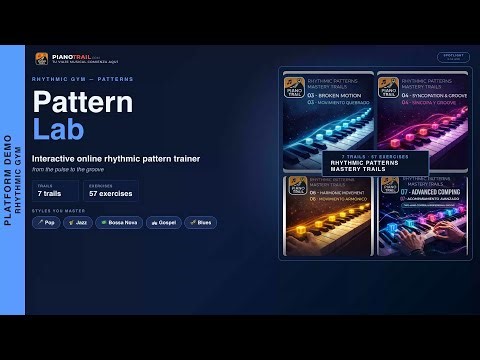 Piano accompaniment rhythm patterns | PianoTrail Pattern Lab