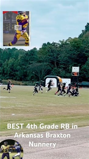 The Best 4th grade running back in Arkansas- Braxton K . Nunnery 🏈
