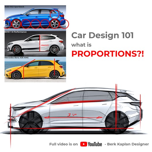 Car Design 101 - Proportions! - Berk Kaplan