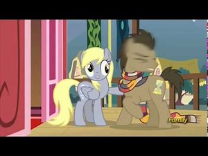 Doctor Whooves and Derpy Hooves hugging