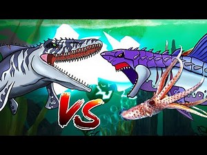 Dinosaurs Battle | Mosasaurus VS Megalodon