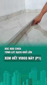 If you've never laid large-format tiles, you must watch this video (Part 1)