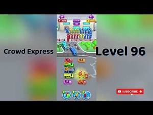 Crowd Express Level 96 Walkthrough 🚦 | Step-by-Step Solution | Go Answer