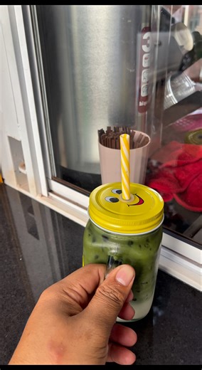 Mathcha latte makes #food #honeybeesting #seafood #matcha