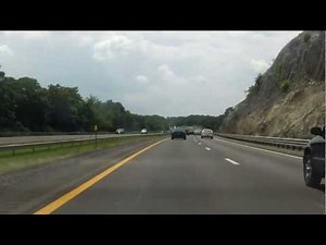 New York State Thruway (Interstate 87 Exits 21B to 21) southbound