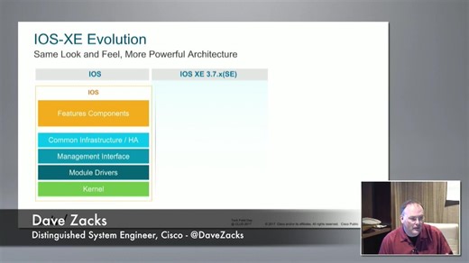 Tech Field Day: Cisco IOS-XE Evolution with Dave Zacks - Cisco Video Portal