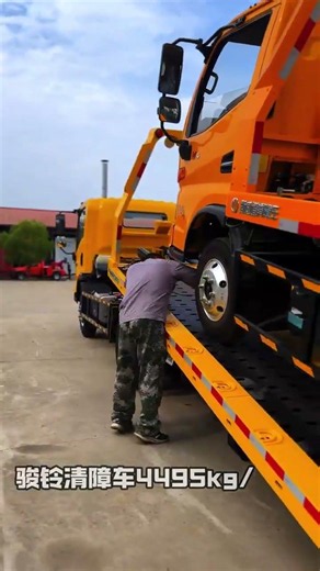 HOWO 5Tons Tilt Tray Flatbed Towing Recovery Truck for Road Assistance #heavydutytowing #automobile