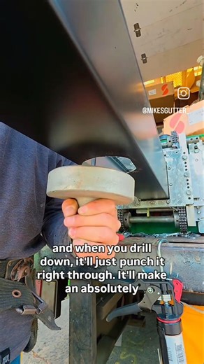 💥Mechanical Outlet Punch! Charlotte, NC Gutter Work. #charlottenc #gutters #gutterinstallation