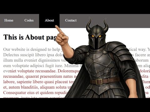 Navigation menu With Html and Css