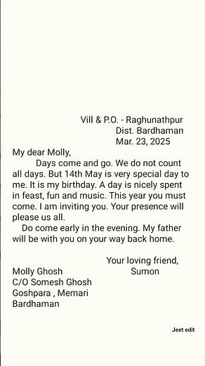 📗How to Write a Birthday Invitation Letter | English Letter Writing |Class 6-10 | Easy Format 2026📗