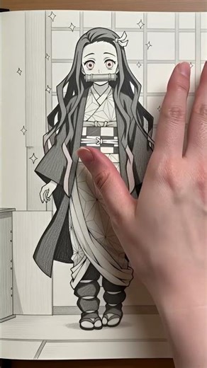 Nezuko Kamado: Pencil Art Transformation 🎋✍️ #drawing #art #pendrawing #nezukokamado #pencilart