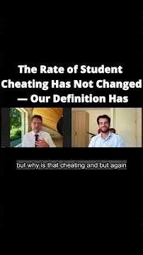 The Rate of Student Cheating Has Not Changed — Our Definition Has