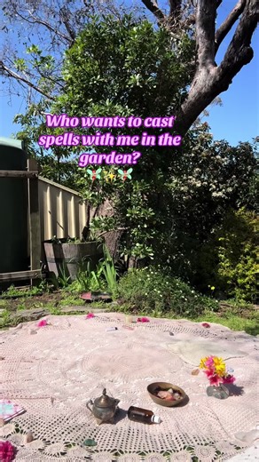 I said I’d be in the garden🪴 So off I went to cast a lil spell on myself, a little magic to soothe the silly soul 🧚🏼‍♀️✨🦋 Who else loves a bit of whimsy? 💖 #fairywitch #witchtok #fyp #meditation #whimsicalhealth