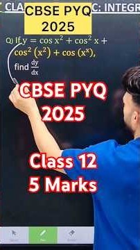 Q) If y=cos x^2+cos^2 x+ cos^2 (x^2 )+cos (x^x ), find dy/dx #cbse2027 #maths. # #mathproblems