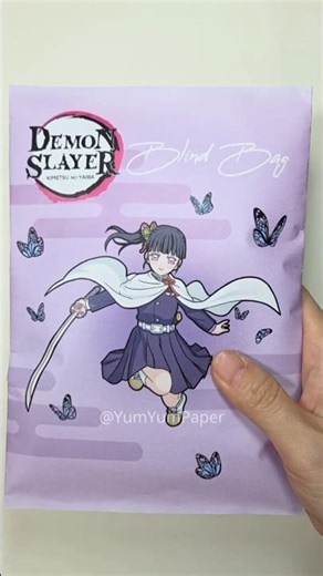 Demon Slayer Blind Bag 귀멸의 칼날 블라인더 백 Kanao #blindbag #papercraft #asmr #demonslayer #anime