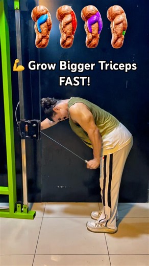 🔥 Best Triceps Exercise for Bigger Arms | Long Head Growth #shorts