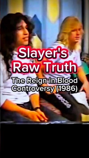 Rare 1986 Slayer Interview - The Real Story Behind "Angel of Death"