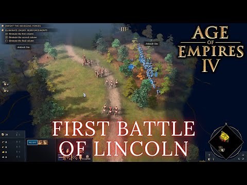 Age Of Empires 4 - FIRST BATTLE OF LINCOLN (Hard)