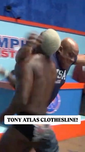 1.7K views · 4.8K reactions | Mr. USA Tony Atlas with a HUGE CLOTHESLINE!  #MemphisWrestling | Memphis Wrestling | Facebook