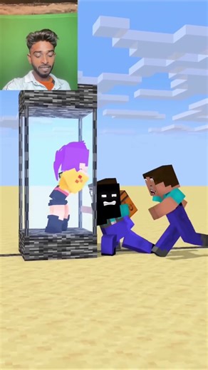 Becone help herobrine to power boxes pataring minecraft #friendship #shorts #trending #anime ￼