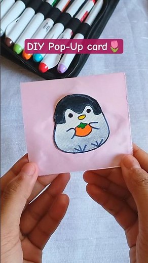 Cute Quick Pop-Up Birthday Card 🎀 | Easy DIY Handmade Idea
