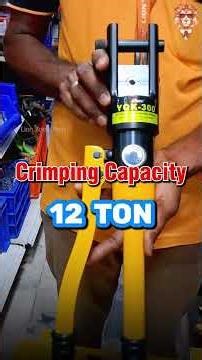 Crimping 300 Sq.mm Cable Lugs in Seconds – Amazing Tool! @liontools 9965686668