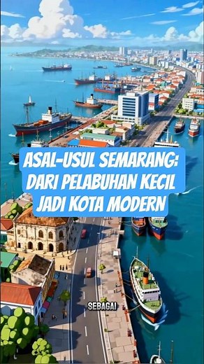 Asal-usul Semarang dalam 36 detik 🚢Dari pelabuhan kecil → kota modern! #AsalUsulSemarang #shorts