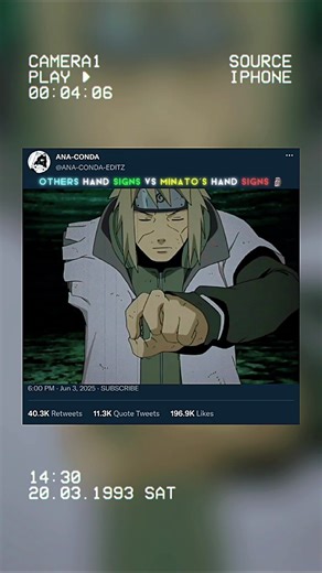 Others Hand Signs VS Minato's Hand Signs 🗿